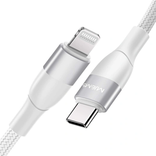 Kup Cablu împletit USAMS MJEMS M2 MFI USB-C - Lightning PD 60W Încărcare Rapidă 1.2 m alb/SJ330USB01 - USA574WHT - {ean13} - Sklep Home Screen