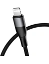 Cablu împletit USAMS MJEMS M2 MFI USB-C - Lightning PD 60W Încărcare rapidă 1.2 m negru/black SJ330USB02