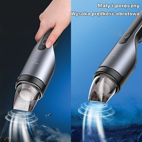 Kup Aspirator mini fără fir USAMS 80W negru/black XCQZB10801 - USA579BLK - {ean13} - Sklep Home Screen