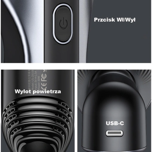 Kup Bezdrátový mini vysavač USAMS 80W černý/black XCQZB10801 - USA579BLK - {ean13} - Sklep Home Screen