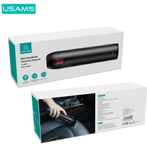 Kup Odkurzacz mini bezprzewodowy USAMS Geoz series 65W czarny/black MNXCQBH23401 - USA580BLK - {ean13} - Sklep Home Screen