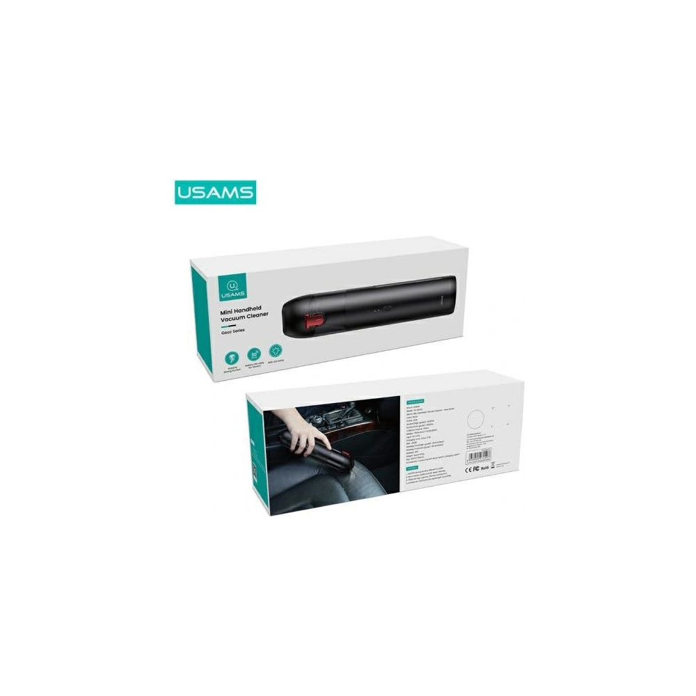 Odkurzacz mini bezprzewodowy USAMS Geoz series 65W czarny/black MNXCQBH23401