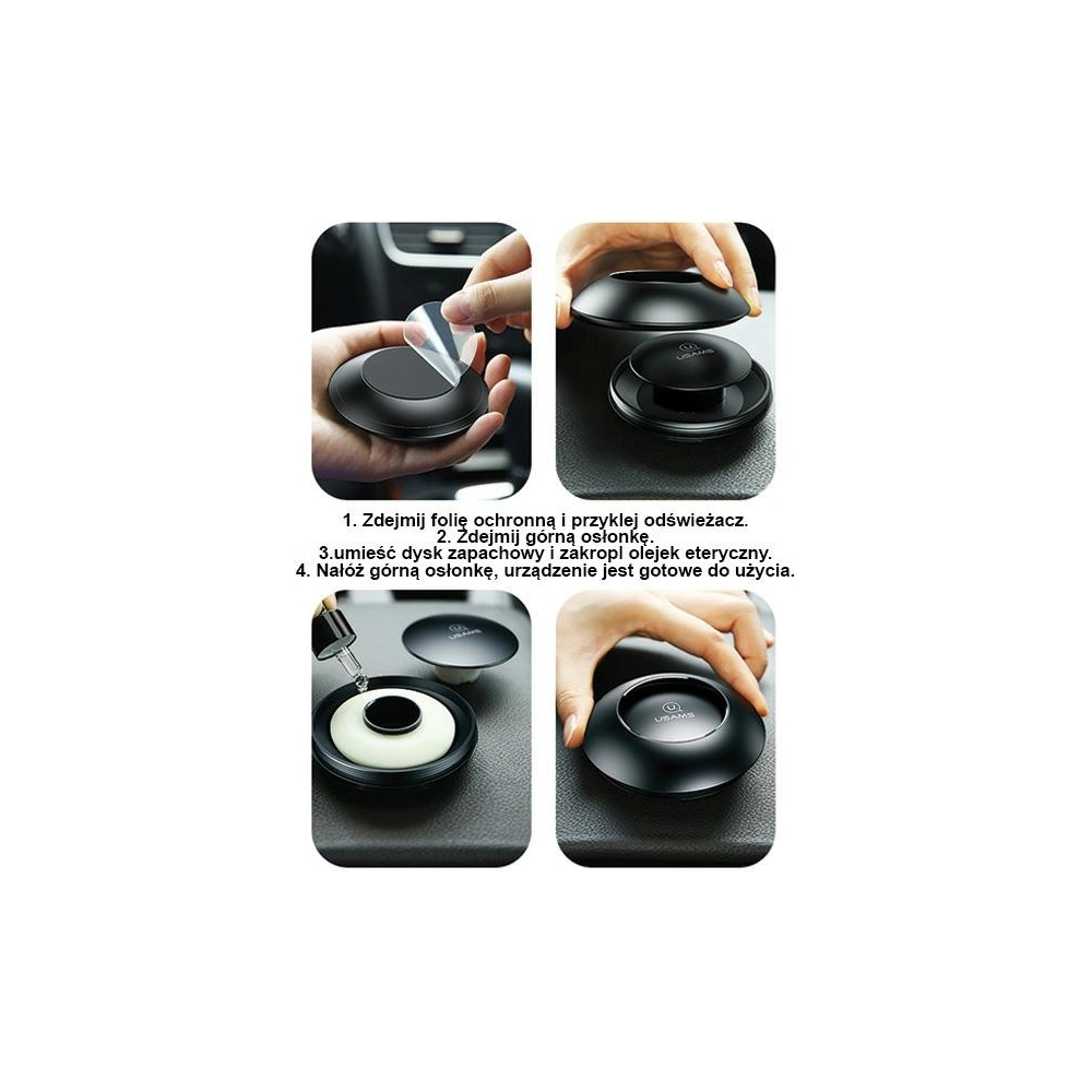 Odświeżacz powietrza USAMS czarny/black ZB180XX01