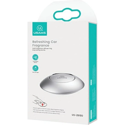 Buy USAMS Refreshing Car Fragrance silver grey ZB180XX02 (US-ZB180) - USA582SLV - {ean13} - Home Screen Store Europe