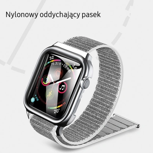 Kup Pasek USAMS Apple Watch 4/5/6/7/SE/8/9/10 40/41/42mm negru/black ZB73IW1 - USA592BLK - {ean13} - Sklep Home Screen