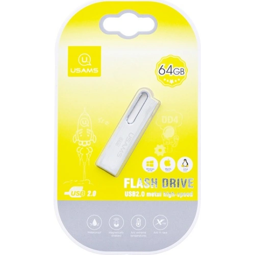 Kup Pendrive USAMS 64GB srebrny/silver ZB99UP01 - USA602SLV - {ean13} - Sklep Home Screen