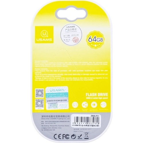 Kup Pendrive USAMS 64GB argintiu/silver ZB99UP01 - USA602SLV - {ean13} - Sklep Home Screen