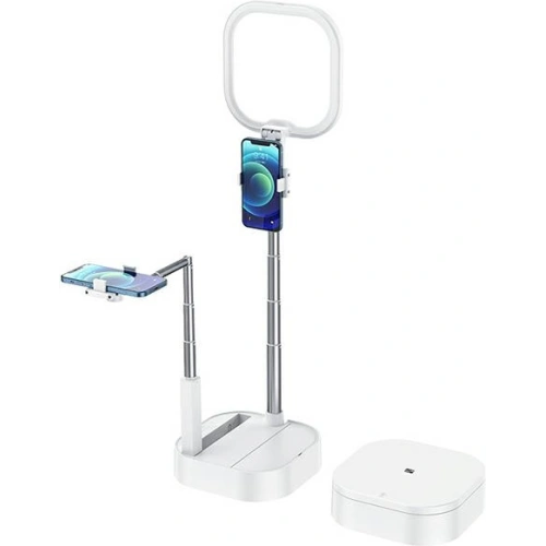 Buy USAMS Double phone holder with LED lamp white ZB24001 (US-ZB240) - USA606WHT - {ean13} - Home Screen Store Europe
