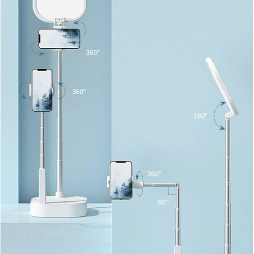 Kup Doppelter Handyhalter mit LED-Lampe USAMS weiß/white ZB24001 - USA606WHT - {ean13} - Sklep Home Screen