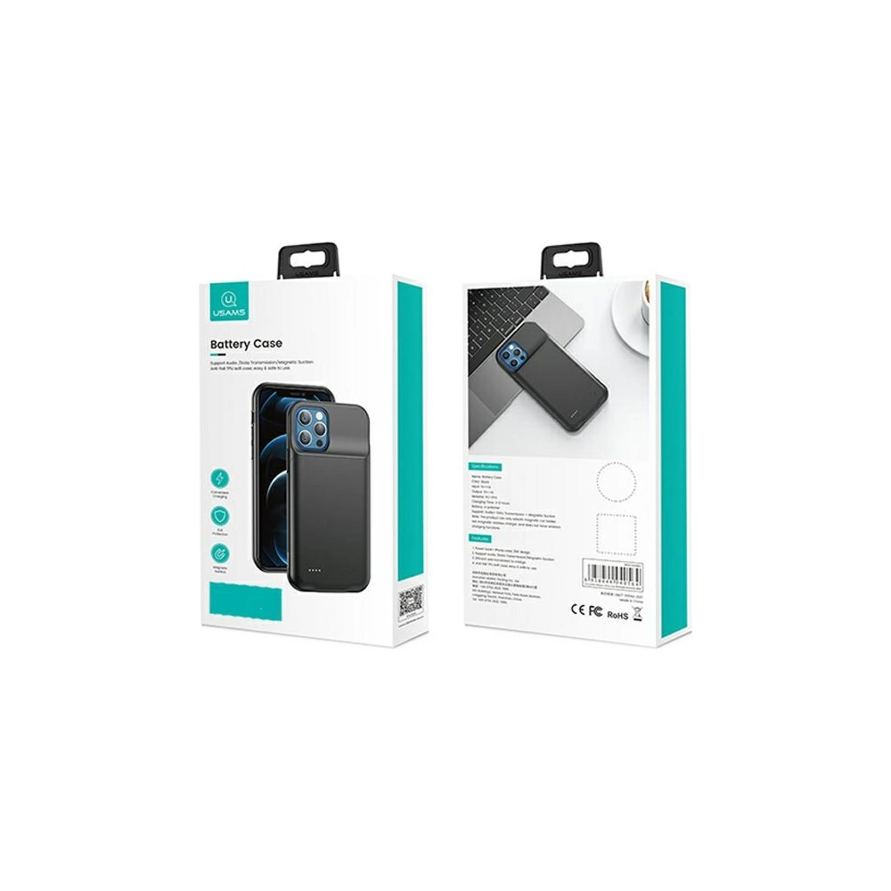 Etui USAMS Power Case Apple iPhone 12 mini 2500mAh czarny/black 2K5CD15601 powerbank