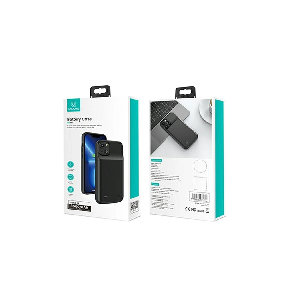 Etui USAMS Power Case Apple iPhone 13 3500mAh czarny/black 3K5CD17401 powerbank