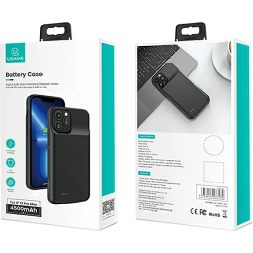 Buy USAMS Power Case Apple iPhone 13 Pro 3500mAh black 3K5CD17501 (US-CD175) powerbank - USA612BLK - {ean13} - Home Screen Store Europe