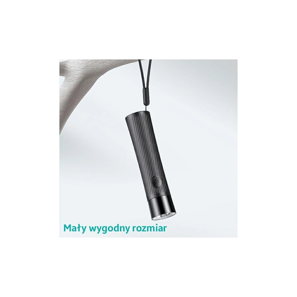 Powerbank USAMS + latarka LED 4000mAh czarny/black 4KCD16601