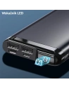 Kup Powerbank USAMS PB55 10000mAh 2xUSB display LED verde 10KCD14802 aluminiu - USA617GRN - {ean13} - Sklep Home Screen