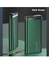 Kup Powerbank USAMS PB55 10000mAh 2xUSB display LED verde 10KCD14802 aluminiu - USA617GRN - {ean13} - Sklep Home Screen