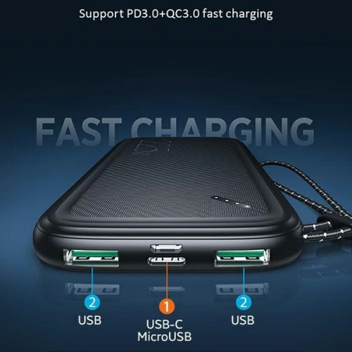 Kup Powerbank USAMS PB56 10000mAh 22.5W 2xQC3.0+PD Încărcare Rapidă negru/black 10KCD15101 - USA619BLK - {ean13} - Sklep Home Screen
