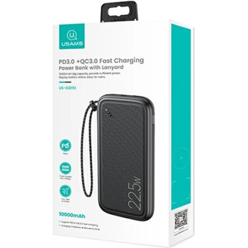 Kup Powerbank USAMS PB56 10000mAh 22.5W 2xQC3.0+PD Încărcare Rapidă negru/black 10KCD15101 - USA619BLK - {ean13} - Sklep Home Screen