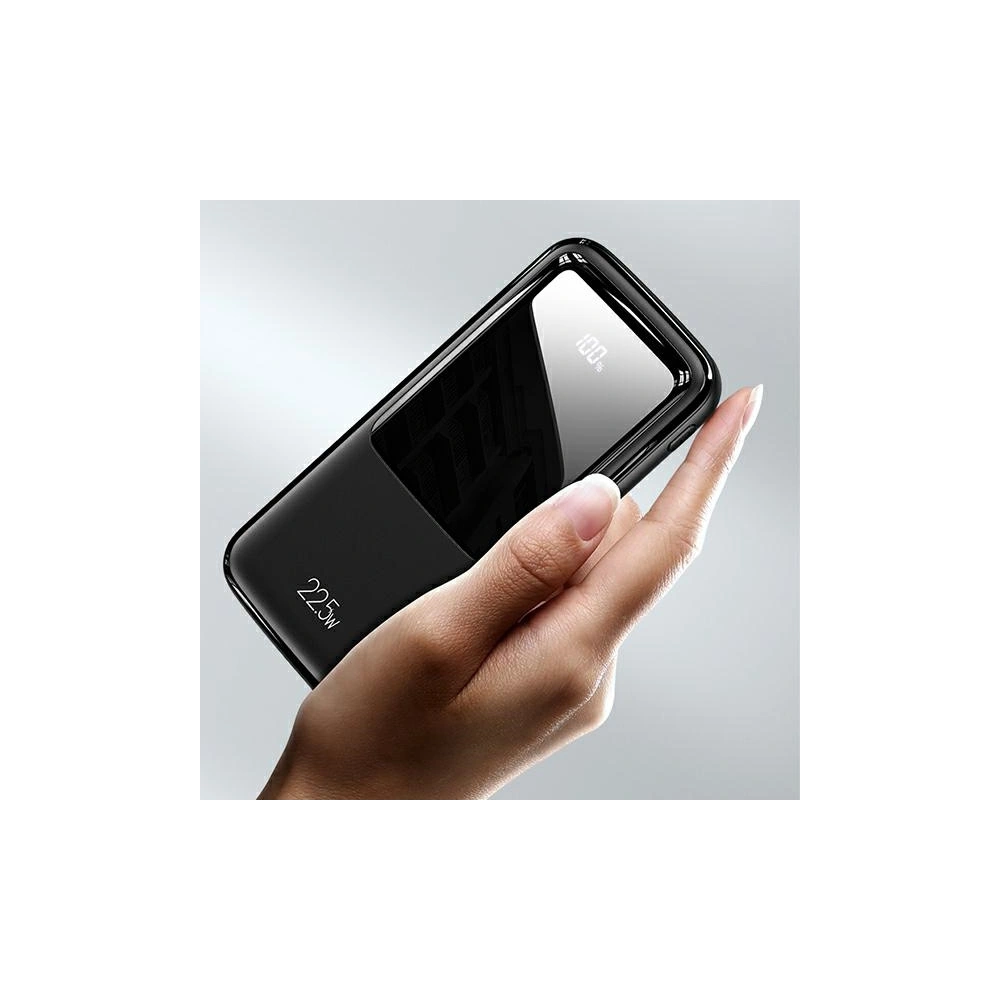 Powerbank USAMS PB58 10000mAh 22.5W QC3.0+PD Fast Charge czarny/black 10KCD16101