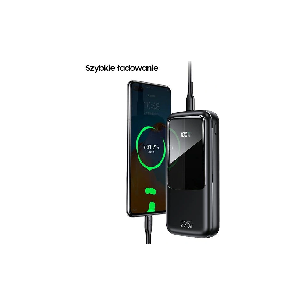 Powerbank USAMS PB58 20000mAh 22.5W Dual QC+PD Fast Charge czarny/black 20KCD17701