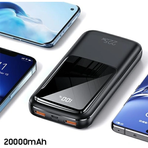 Kup Powerbank USAMS PB58 20000mAh 22.5W Dupla QC+PD Gyors Töltés fekete/black 20KCD17701 - USA621BLK - {ean13} - Sklep Home Screen