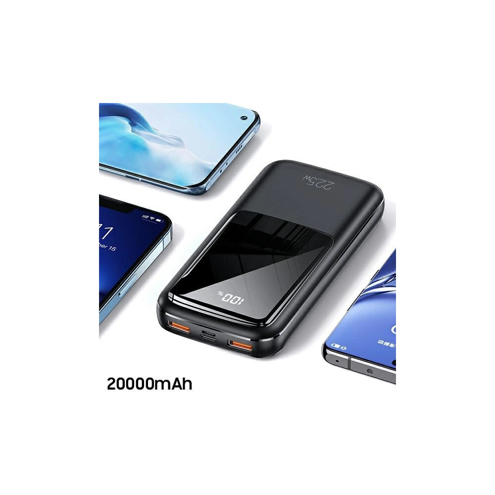 Powerbank USAMS PB58 20000mAh 22.5W Dual QC+PD Fast Charge czarny/black 20KCD17701