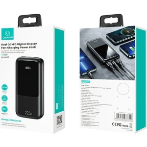 Powerbank USAMS PB58 20000mAh 22.5W Dual QC+PD Fast Charge czarny/black 20KCD17701