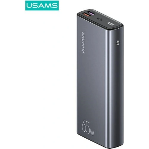 Kup USAMS PB59 30000mAh 65W 2xQC3.0+PD Gyors Töltő Powerbank fekete/black CMXLOGTC01 + USB-C-USB-C kábel - USA622BLK - {ean13} - Sklep Home Screen