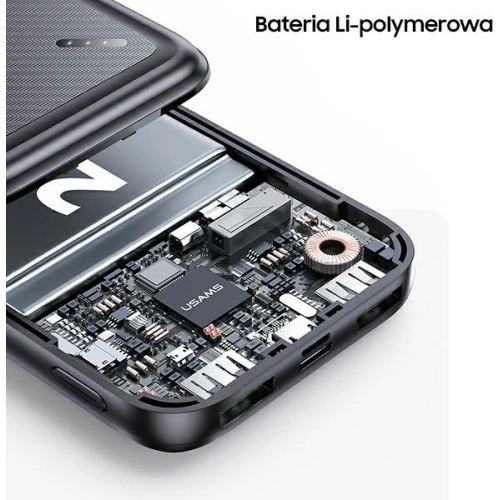 Kup USAMS PB60 20000mAh 22.5W 2xQC3.0+PD Gyors Töltő Powerbank fekete/black 20KCD16801 - USA623BLK - {ean13} - Sklep Home Screen
