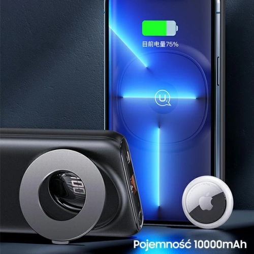 Kup Powerbank USAMS PB62 10000mAh 20W QC3.0+PD Magnetic Bezdrátové rychlé nabíjení černý/black 10KCD17101 - USA625BLK - {ean13} - Sklep Home Screen