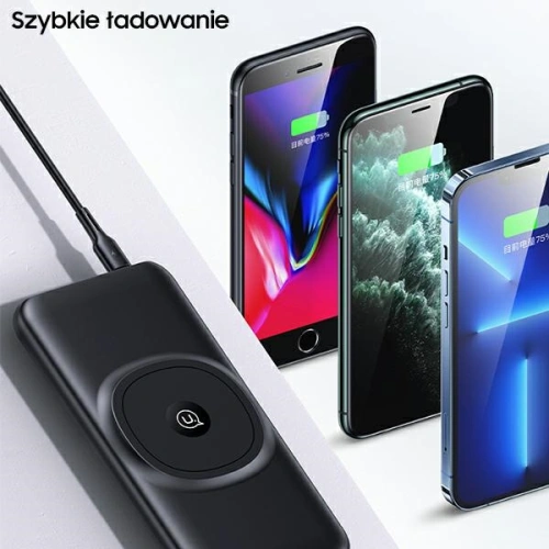 Kup Powerbank USAMS PB62 10000mAh 20W QC3.0+PD Magnetic Bezdrátové rychlé nabíjení černý/black 10KCD17101 - USA625BLK - {ean13} - Sklep Home Screen
