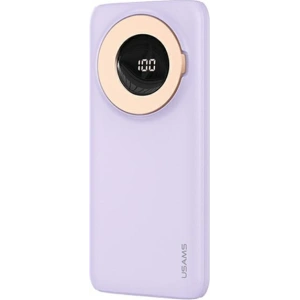 Powerbank USAMS PB62 10000mAh 20W QC3.0+PD Magnetic Wireless Fast Charge fioletowy/purple 10KCD17103