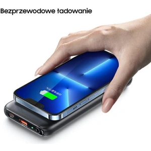 Powerbank USAMS PB62 10000mAh 20W QC3.0+PD Magnetic Wireless Fast Charge fioletowy/purple 10KCD17103