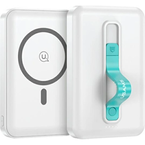 Kup Powerbank USAMS PB64 10000mAh 20W QC3.0+PD Magnetisches kabelloses Schnellladen weiß/white 10KCD17302 - USA628WHT - {ean13} - Sklep Home Screen