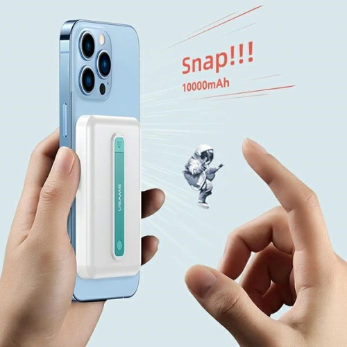 Kup Powerbank USAMS PB64 10000mAh 20W QC3.0+PD Magnetisches kabelloses Schnellladen weiß/white 10KCD17302 - USA628WHT - {ean13} - Sklep Home Screen