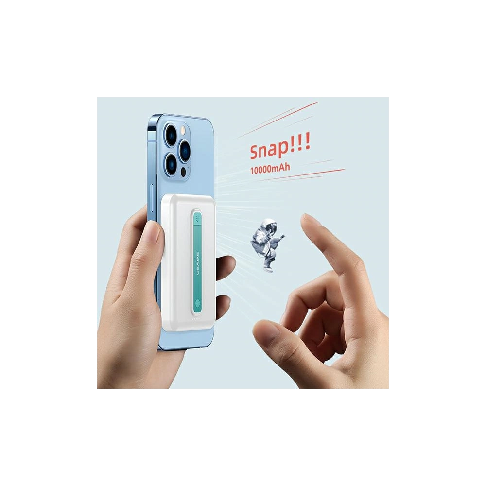 Powerbank USAMS PB64 10000mAh 20W QC3.0+PD Magnetic Wireless Fast Charge czarny/black 10KCD17301