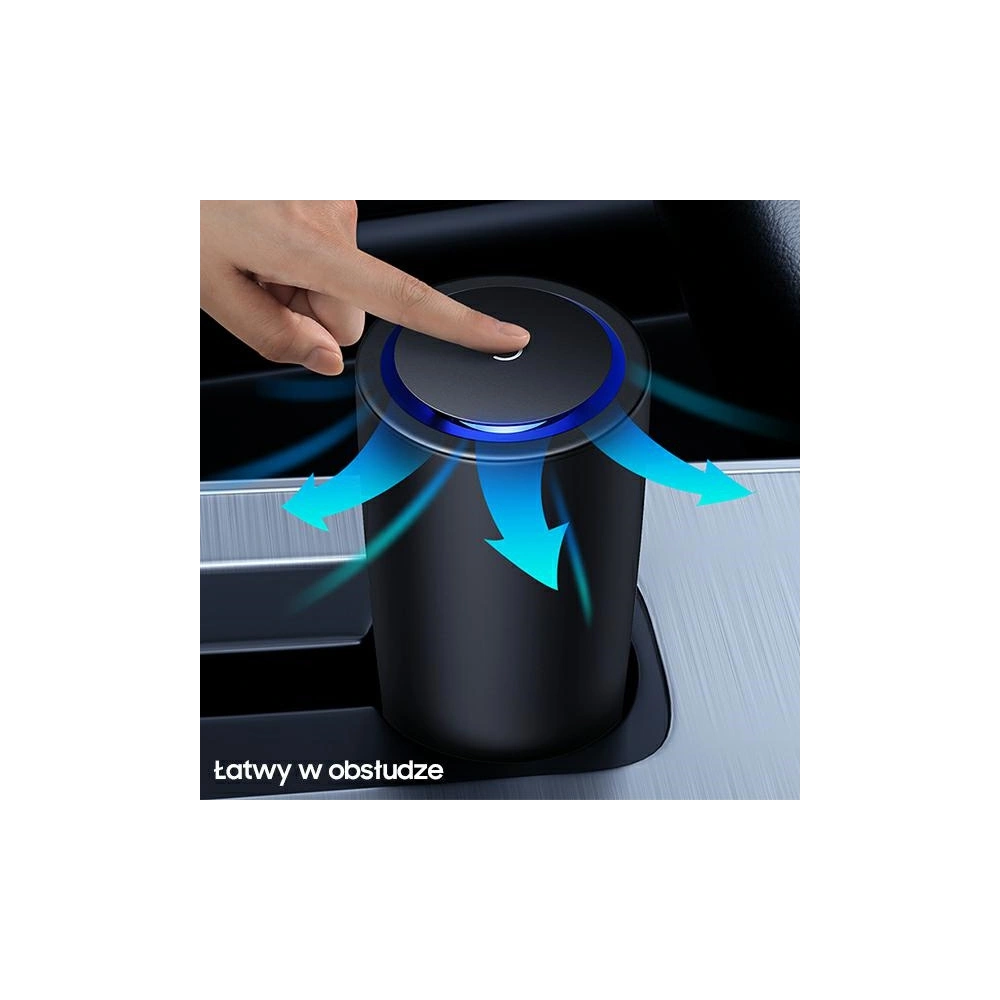 Przenośny jonizator powietrza USAMS czarny/black ZB181JHQ01 jonizator anionów Pm2,5