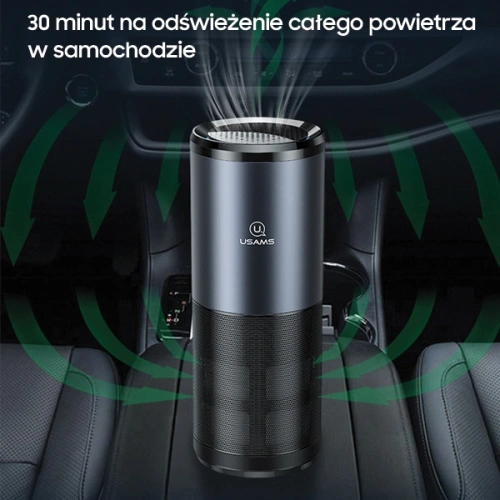 Kup Hordozható UV-C levegő sterilizáló USAMS fekete-szürke/black&gray ZB169JHQ01 - USA631BLKGRY - {ean13} - Sklep Home Screen