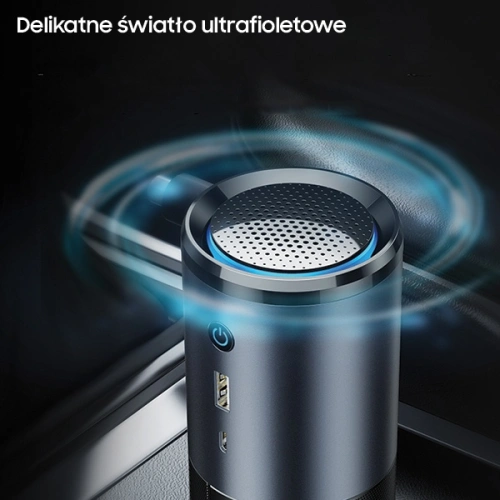 Kup Sterilizator portabil de aer UV-C USAMS negru-gri/black&gray ZB169JHQ01 - USA631BLKGRY - {ean13} - Sklep Home Screen