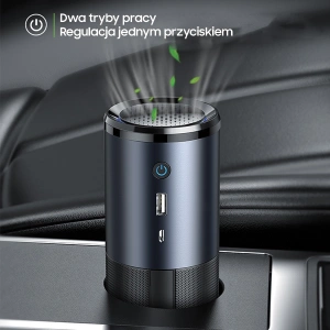 Kup Przenośny sterylizator powietrza UV-C USAMS czarno-szary/black&gray ZB169JHQ01 - USA631BLKGRY - {ean13} - Sklep Home Screen