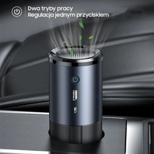 Kup Sterilizator portabil de aer UV-C USAMS negru-gri/black&gray ZB169JHQ01 - USA631BLKGRY - {ean13} - Sklep Home Screen