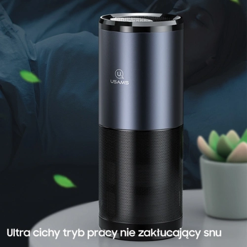 Kup Přenosný UV-C sterilizátor vzduchu USAMS černá-šedá/black&gray ZB169JHQ01 - USA631BLKGRY - {ean13} - Sklep Home Screen