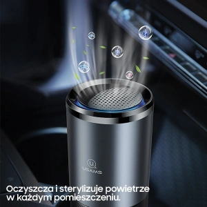 Kup Przenośny sterylizator powietrza UV-C USAMS czarno-szary/black&gray ZB169JHQ01 - USA631BLKGRY - {ean13} - Sklep Home Screen