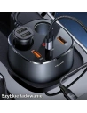 Kup Automobilový rozbočovač USAMS 2xUSB-A/ 1xUSB-C C28 245W šedý/grey CC151TC01 - USA633GRY - {ean13} - Sklep Home Screen