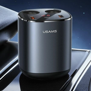 Buy USAMS Dual Cigarette Lighters 2xUSB-A/ 1xUSB-C C28 245W grey CC151TC01 (US-CC151) - USA633GRY - {ean13} - Home Screen Store Europe