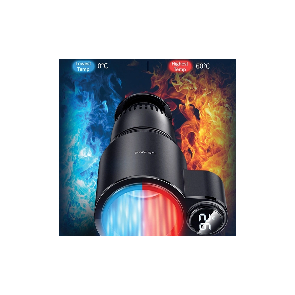 Samochodowy podgrzewacz/schładzacz do napojów USAMS czarny/black ZB160LRB01