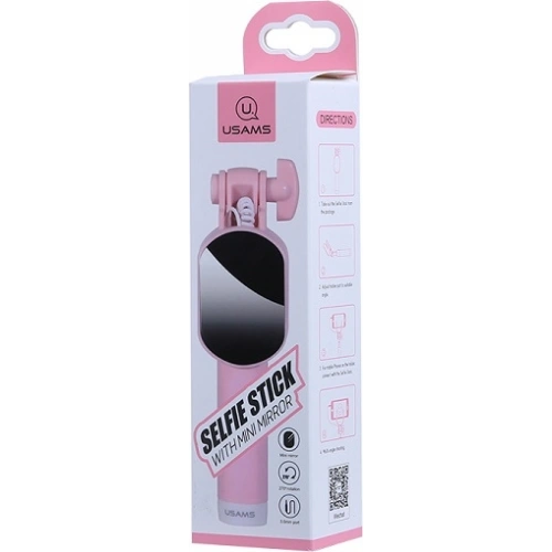 Kup USAMS Selfie Bot Mini Tükör 3,5mm rózsaszín/pink ZB3002 - USA647PNK - {ean13} - Sklep Home Screen