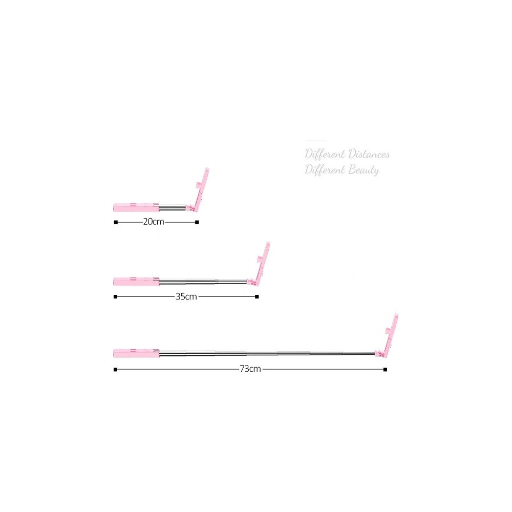 Kijek do selfie USAMS Selfie Stick Mini Wire Light 3,5mm biały/white ZB5102