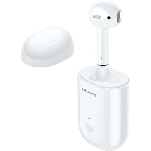 Kup USAMS Bluetooth 5.0 LB Series Kopfhörer + Dockingstation weiß/BHULB01 - USA655WHT - {ean13} - Sklep Home Screen