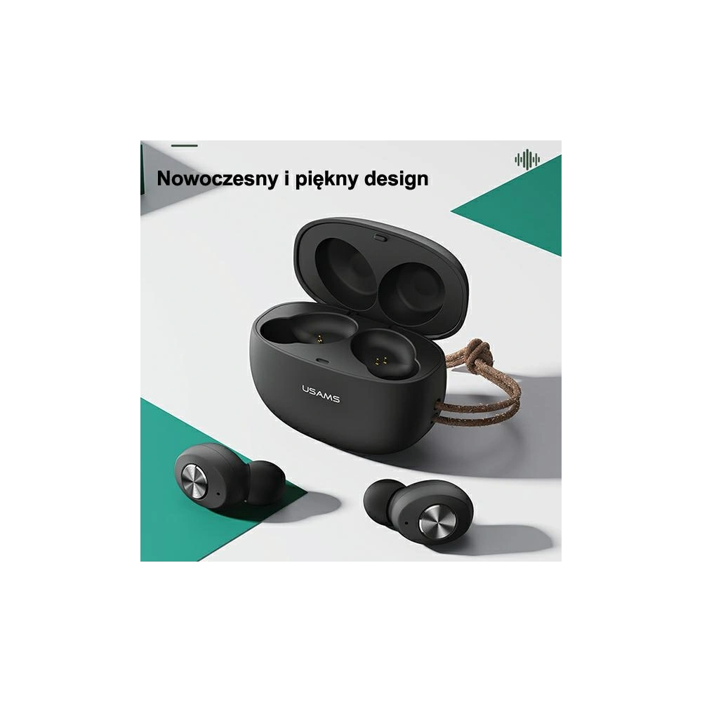 Słuchawki TWS USAMS ES series Bluetooth 5.0 biały/white BHUES01