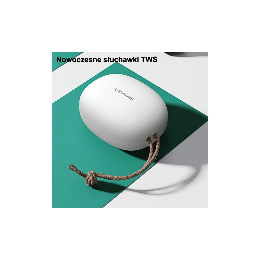Słuchawki TWS USAMS ES series Bluetooth 5.0 biały/white BHUES01